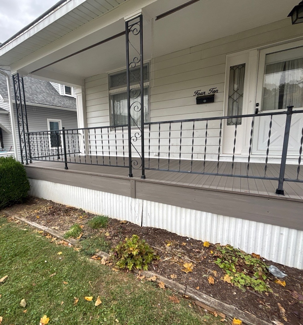 Newly decked porch.